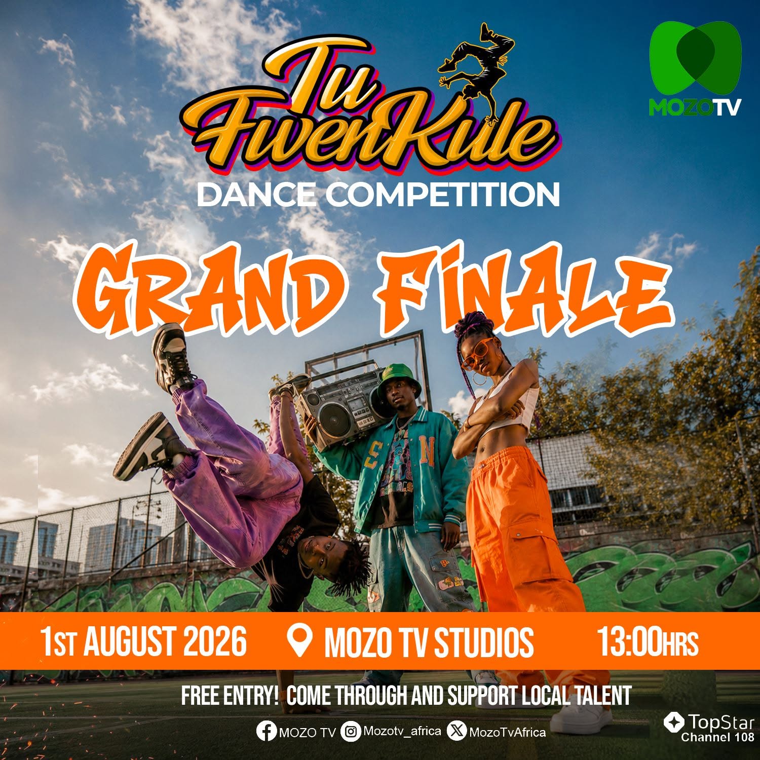 Tufwenkule Dance Competition Grand Finale at the Mozo TV Studios, Lusaka